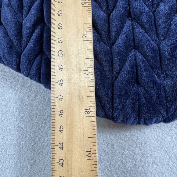 Hobby Lobby Navy Quilted Christmas Stockings 20” Set of 2 Plush Textured NWT - Picture 7 of 8